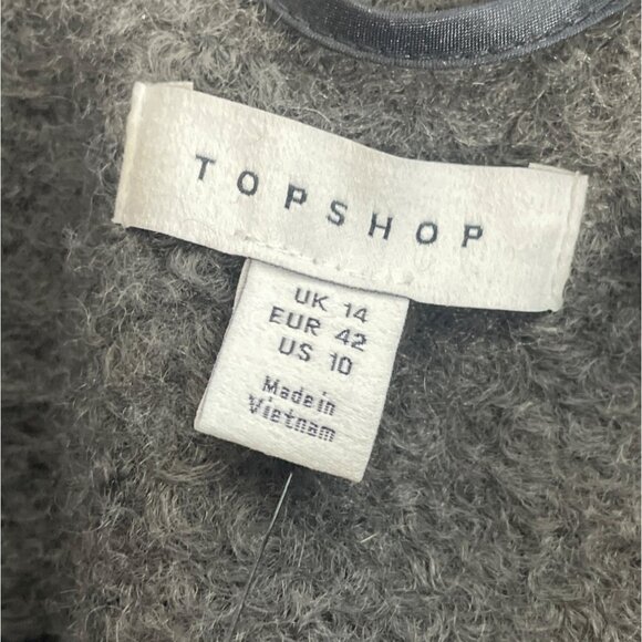 Vintage Gray Wool Blend Double-Breasted Belted Womens Overcoat - Picture 10 of 12